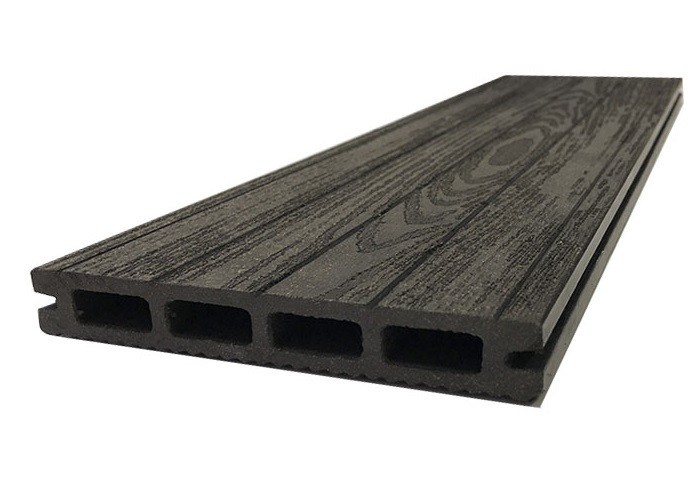 Доска террасная ДПК NanoWood «Lite» Derevo двухсторонняя - Антрацит 140×20 см купить в Ростове