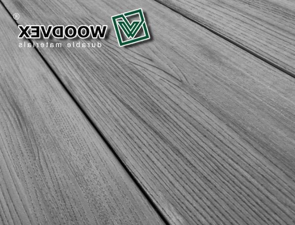 Террасная доска WOODVEX Select серого цвета &amp;quot;Дым&amp;quot; из ДПК купить в Ростове