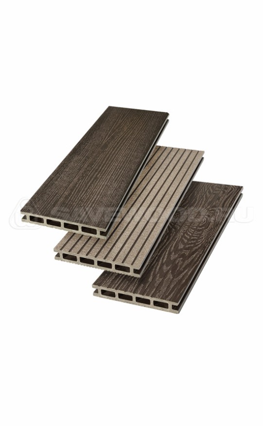 Террасная доска ДПК SaveWood, SW Carpinus (R), Темно-коричневый купить в Ростове
