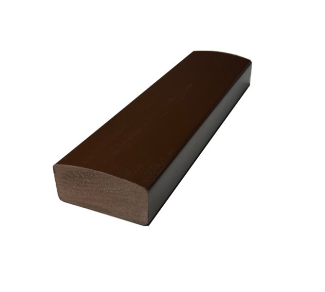 Лавочный брус Ecodecking Некст глянцевый шоколадный, полнотелый. купить в Ростове