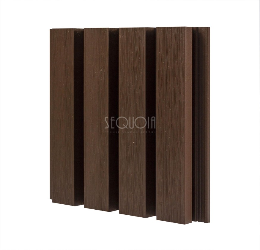 Доска фасадная SEQUOIA co-extrusion Коричневая купить в Ростове