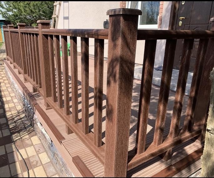 Перила FAYNAG ДПК WOOD цвета слоновой кости купить в Ростове