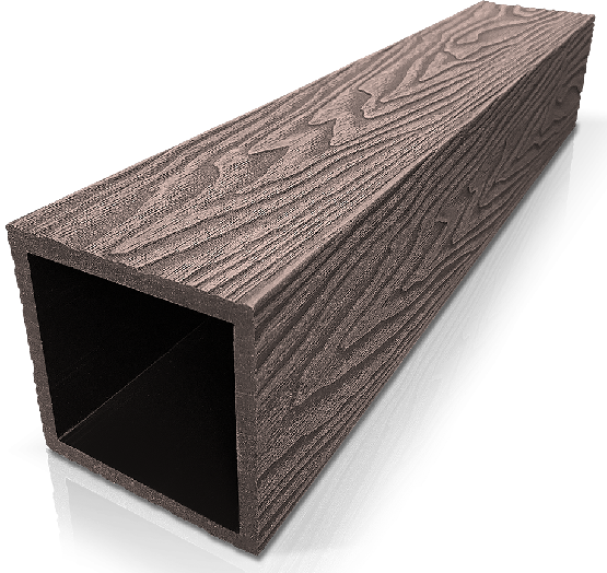 Столб ДПК 3D GardenParkett с текстурой дерева Венге купить в Ростове