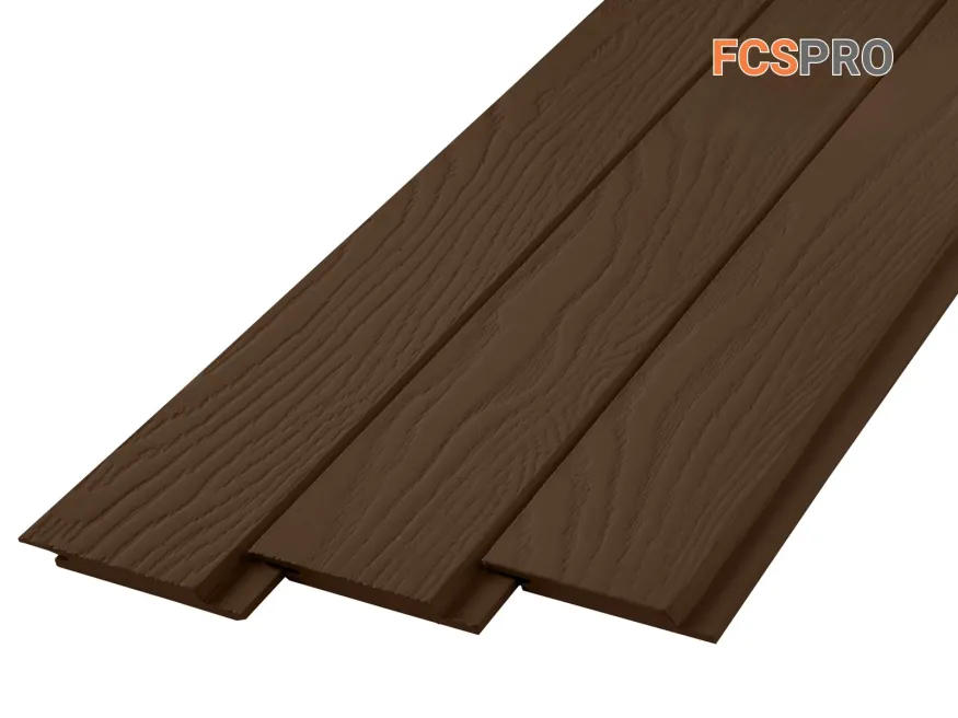 Фиброцементный сайдинг FCSPRO Click Shtil F21 (Коричневая глина) купить в Ростове