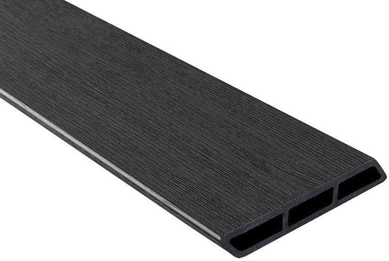 Доска Ромбус 3D ДПК Outdoor STORM BLACK черного цвета купить в Ростове