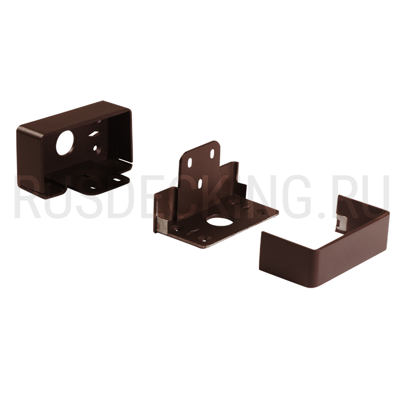 Комплект крепления перил прямое RusDecking Unodeck Венге купить в Ростове