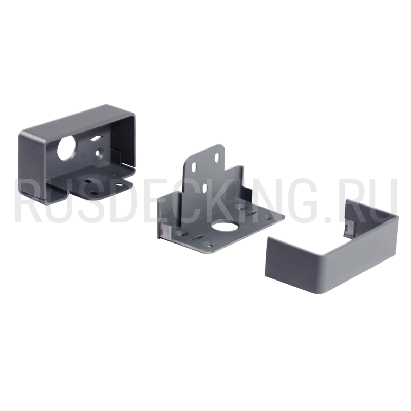 Комплект крепления перил прямое RusDecking Unodeck Серый купить в Ростове