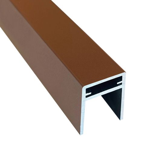 Алюминиевый П-профиль EasyDecking Коричневый купить в Ростове