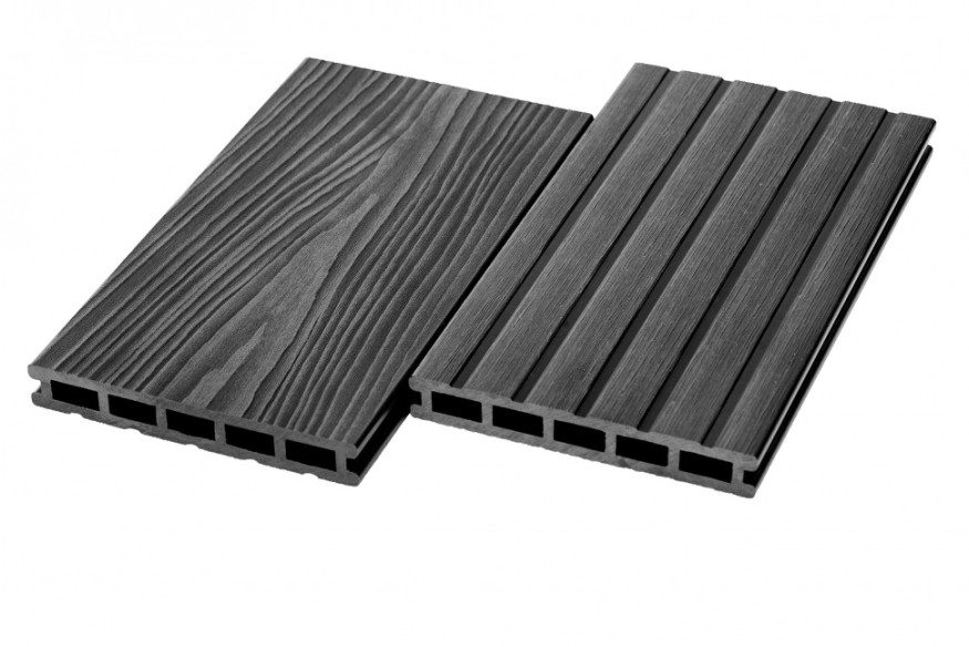 Террасная доска из ДПК RusDecking Unodeck Mogano - Цвет графит купить в Ростове