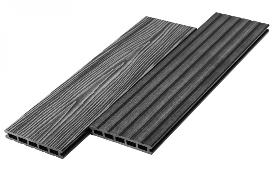 Террасная доска из ДПК RusDecking Unodeck Mogano - Цвет графит купить в Ростове