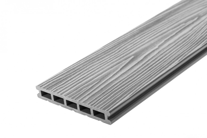 Террасная доска из ДПК RusDecking Unodeck Mogano - Цвет Серый купить в Ростове