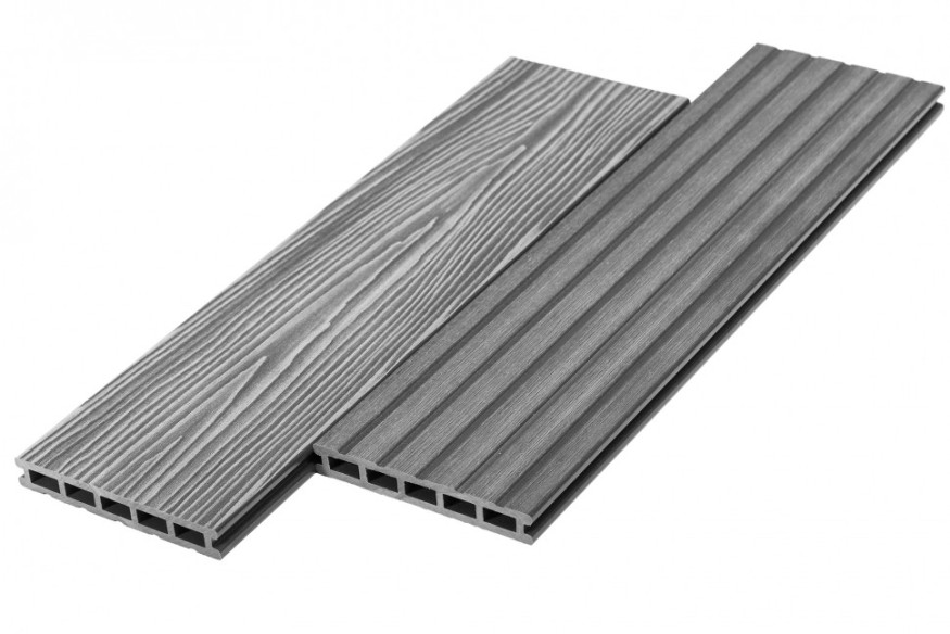 Террасная доска из ДПК RusDecking Unodeck Mogano - Цвет Серый купить в Ростове