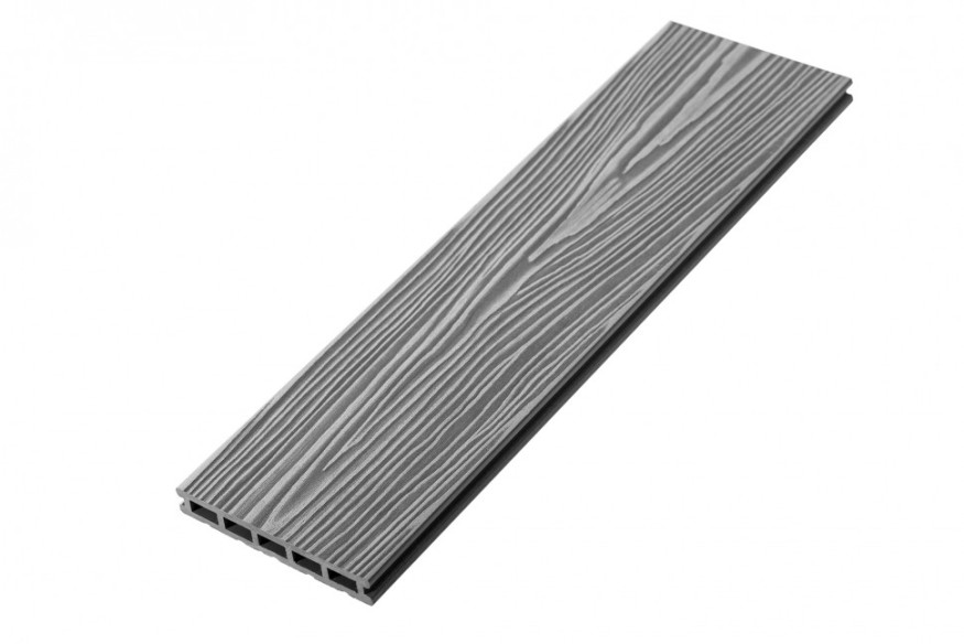 Террасная доска из ДПК RusDecking Unodeck Mogano - Цвет Серый купить в Ростове