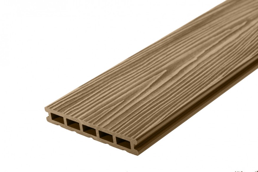 Террасная доска ДПК RusDecking Unodeck Могано - Цвет ореха купить в Ростове