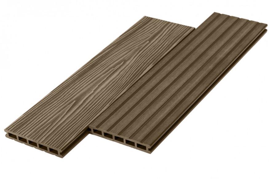 Террасная доска ДПК RusDecking Unodeck Могано - Цвет ореха купить в Ростове