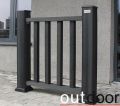 Ограждение из ДПК Outdoor Classic 3D STORM черного цвета купить в Ростове