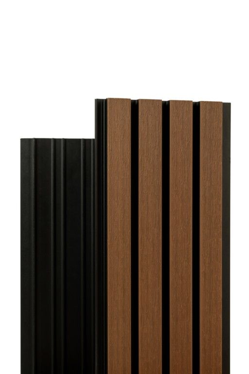 Реечная фасадная панель Ecodecking Скай Коэкструзия Тик купить в Ростове