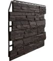 Фасадная панель Fineber, 3D Скол, Тёмный коричневый купить в Ростове