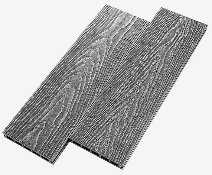 Террасная доска из ДПК RusDecking Unodeck Vintage - Цвет: Серый купить в Ростове