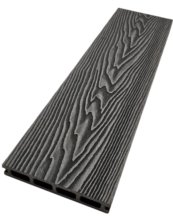 Террасная доска ДПК NanoWood 3D Double Антрацит купить в Ростове