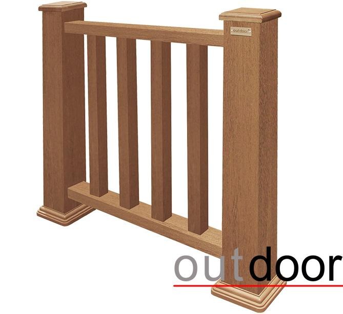 Ограждение из ДПК Outdoor Классик 3D STORM дубовый. купить в Ростове