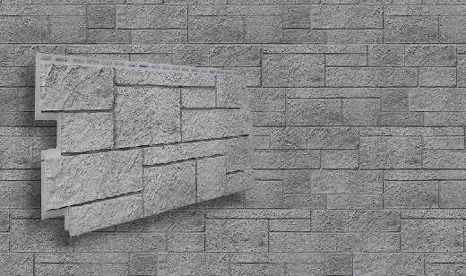 Фасадная панель VOX Sandstone (Сандстоун) светло-серого цвета купить в Ростове