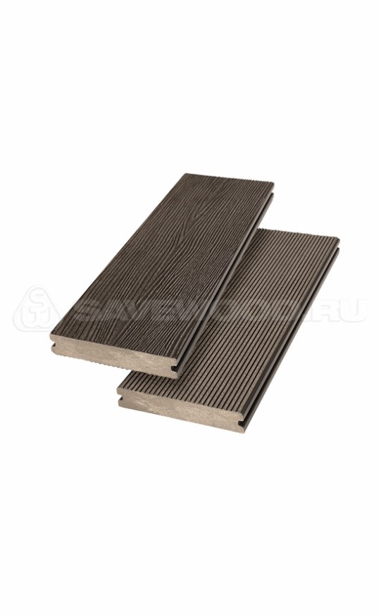 Террасная доска ДПК SaveWood, SW Abies (R), Темно-коричневый купить в Ростове