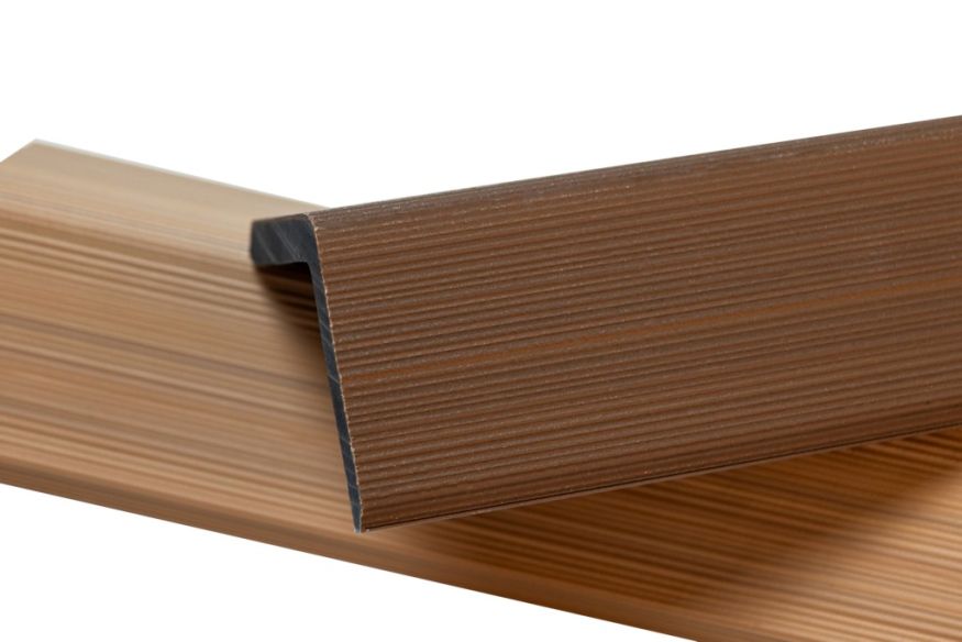 Уголок торцевой Ecodecking Скай коэкструзия Тик купить в Ростове