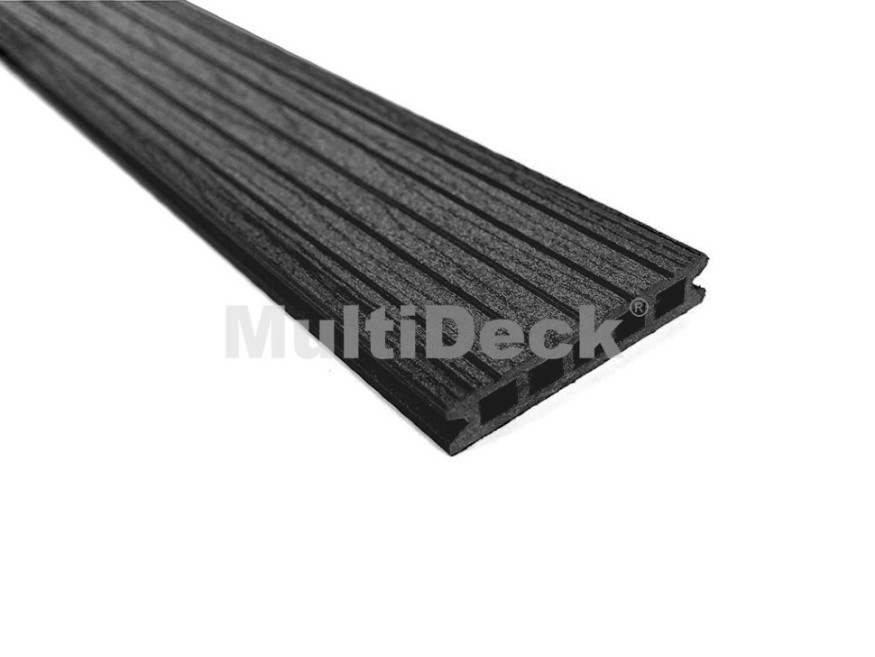 Террасная доска из ДПК MultiDeck Pro Цвет: Черный бархат купить в Ростове