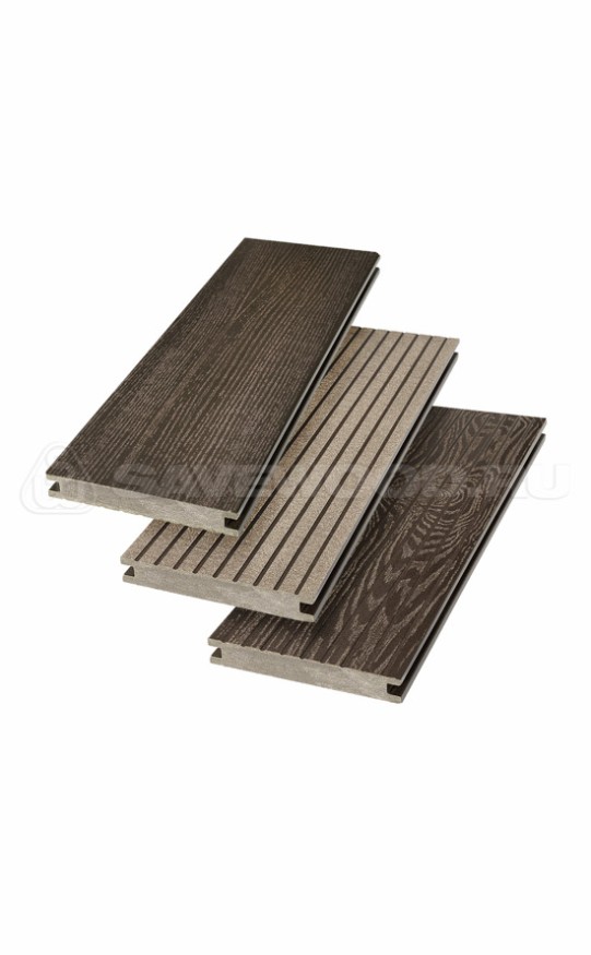 Террасная доска ДПК SaveWood, SW Fraxinus (R), Темно-коричневый купить в Ростове