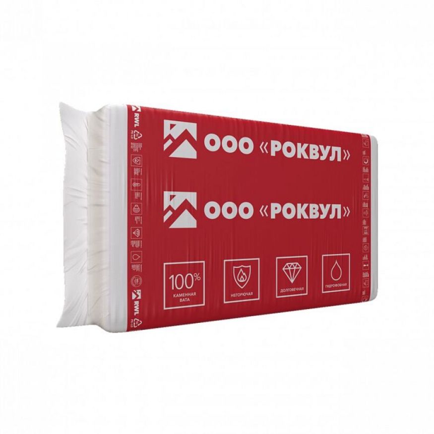 Утеплитель Роквул Каркас Баттс 50мм, 12 плит, 7.2м2, 600х1000мм, 0.36м3 Rockwool купить в Ростове