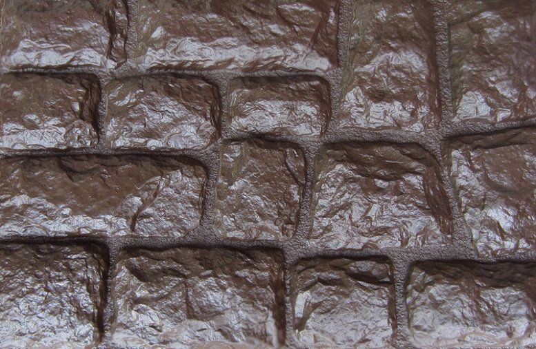 Фасадная панель Аэлит Крупный камень Коричневый купить в Ростове