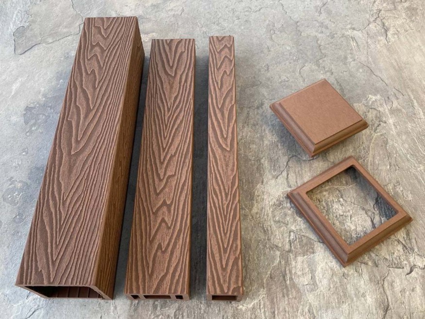 Столб для ограждения из ДПК EasyDecking, Wood-X, Коричневый купить в Ростове