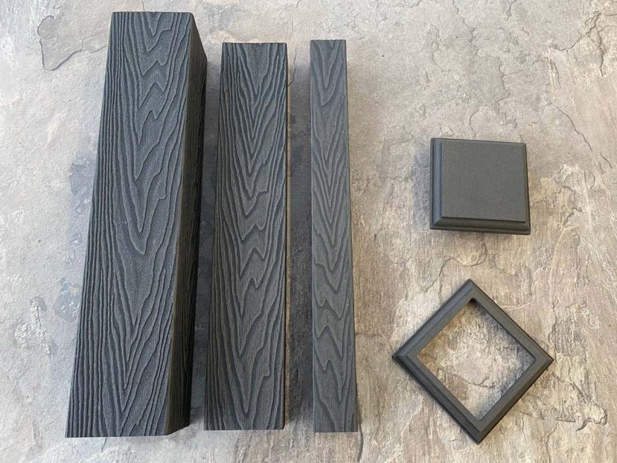 Столб для ограждения из ДПК EasyDecking, Wood-X, Черное дерево купить в Ростове