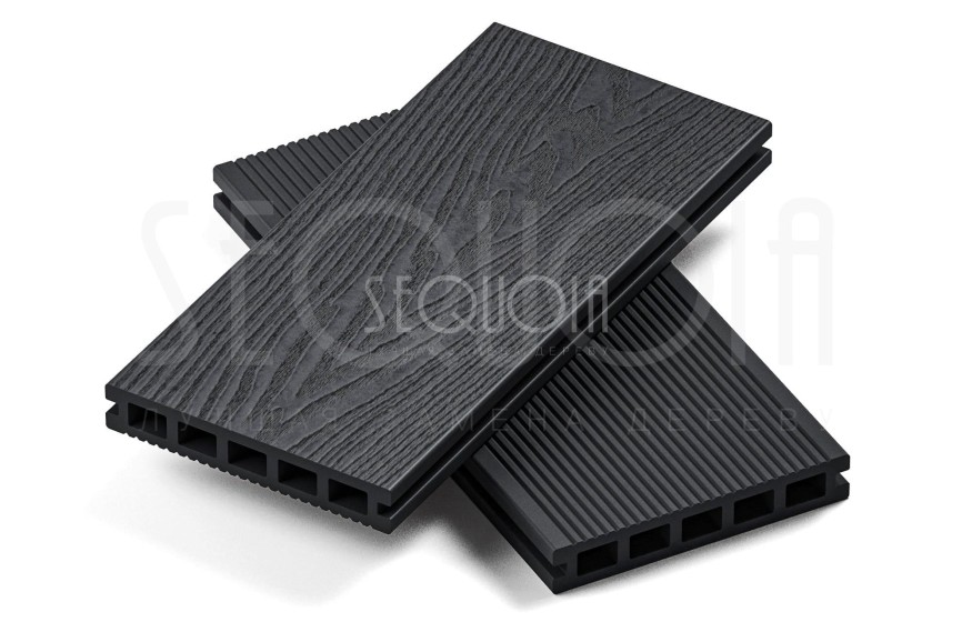 Доска террасная ДПК 3D SEQUOIA Evolution WOOD BLACK купить в Ростове