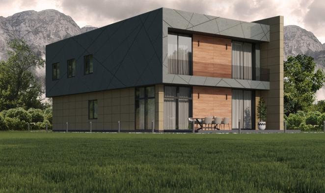 Фиброцементные панели Roofas COLOR Line Серый купить в Ростове