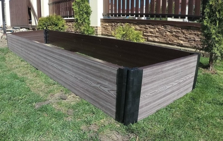 Доска для грядок NauticPrime из ДПК, серого цвета, размеры 300х30х2950 мм купить в Ростове