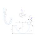 Крюк короткий усиленный модернизированный с комплектом крепления Aquasystem, PU MATT, RAL 8017 Темно Коричневый 125/90 купить в Ростове