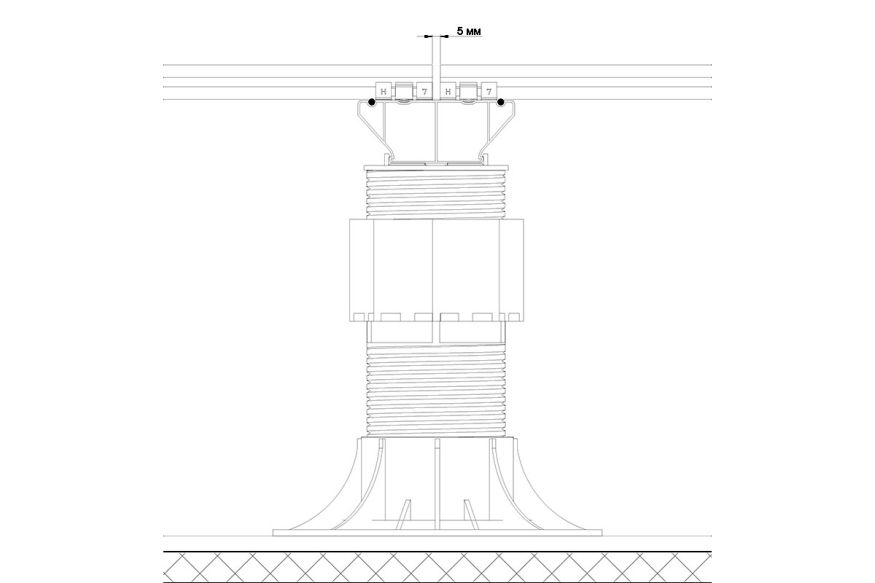Лага Алюминий Holzhof HILST JOIST стыковочная PRO MAX купить в Ростове