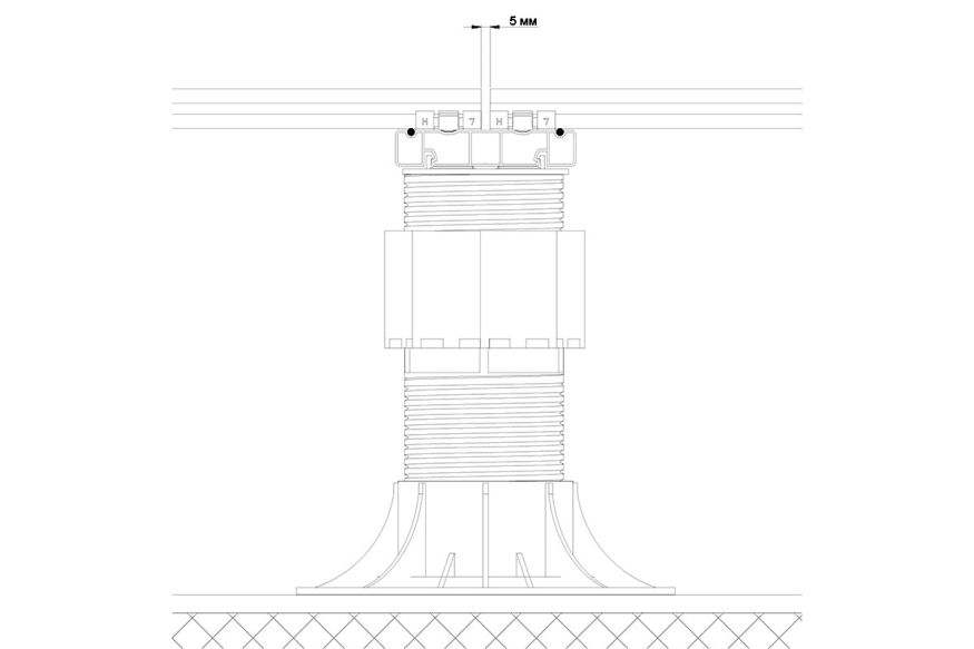 Лага Алюминий Holzhof HILST JOIST стыковочная SLIM MAX купить в Ростове