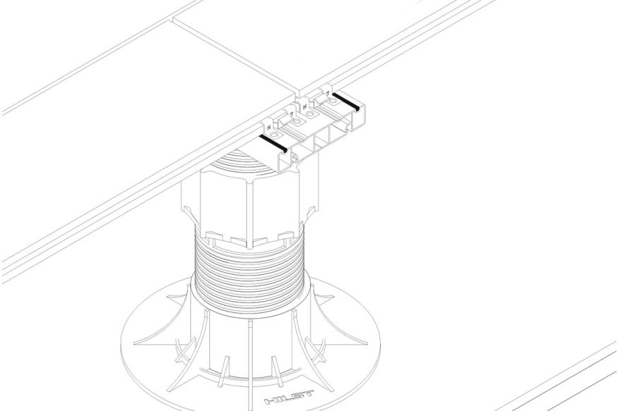 Лага Алюминий Holzhof HILST JOIST стыковочная SLIM MAX купить в Ростове
