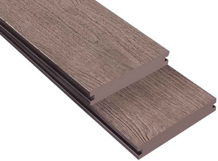 Террасная доска ДПК Outdoor 3D полнотелая NEVADA/CALIFORNIA BROWN коричневый микс. купить в Ростове