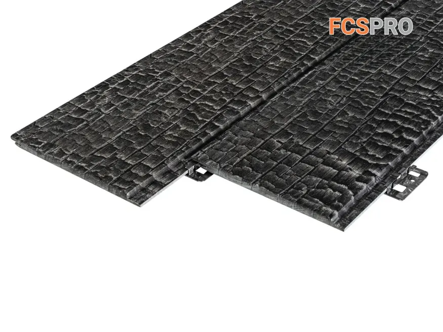 Фиброцементная панель FCSPRO Decor Wood Click Угольное купить в Ростове