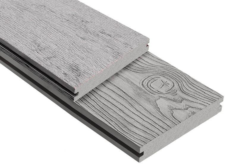 Террасная доска ДПК Outdoor 3D полнотелая STORM/OCEAN GREY, серый микс. купить в Ростове